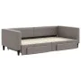 Trundle sofa bed with drawers taupe gray fabric 100x200 cm by vidaXL, Beds and slatted bases - Ref: Foro24-3196622, Price: 29...