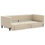Ausziehbares Schlafsofa mit Schubladen, cremefarbener Stoff, 90 x 200 cm von vidaXL, Betten und Lattenroste - Ref: Foro24-319...