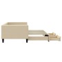 Ausziehbares Schlafsofa mit Schubladen, cremefarbener Stoff, 90 x 200 cm von vidaXL, Betten und Lattenroste - Ref: Foro24-319...