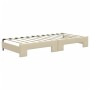 Ausziehbares Schlafsofa mit Schubladen, cremefarbener Stoff, 90 x 200 cm von vidaXL, Betten und Lattenroste - Ref: Foro24-319...