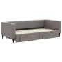Trundle sofa bed with drawers taupe gray fabric 90x200 cm by vidaXL, Beds and slatted bases - Ref: Foro24-3196617, Price: 293...