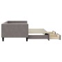 Trundle sofa bed with drawers taupe gray fabric 90x200 cm by vidaXL, Beds and slatted bases - Ref: Foro24-3196617, Price: 289...