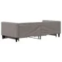 Trundle sofa bed with drawers taupe gray fabric 90x200 cm by vidaXL, Beds and slatted bases - Ref: Foro24-3196617, Price: 293...