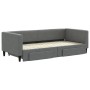 Trundle sofa bed with drawers dark gray fabric 90x200 cm by vidaXL, Beds and slatted bases - Ref: Foro24-3196615, Price: 276,...