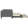 Sofá cama nido con cajones tela gris oscuro 90x200 cm de vidaXL, Camas y somieres - Ref: Foro24-3196615, Precio: 289,44 €, De...