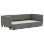 Ausziehbares Schlafsofa mit Schubladen aus dunkelgrauem Stoff, 90 x 190 cm von vidaXL, Betten und Lattenroste - Ref: Foro24-3...