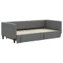 Ausziehbares Schlafsofa mit Schubladen aus dunkelgrauem Stoff, 90 x 190 cm von vidaXL, Betten und Lattenroste - Ref: Foro24-3...
