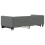 Ausziehbares Schlafsofa mit Schubladen aus dunkelgrauem Stoff, 90 x 190 cm von vidaXL, Betten und Lattenroste - Ref: Foro24-3...