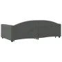 Trundle sofa bed with drawers dark gray fabric 100x200 cm by vidaXL, Beds and slatted bases - Ref: Foro24-3197230, Price: 299...