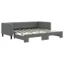 Trundle sofa bed dark gray fabric 90x190 cm by vidaXL, Beds and slatted bases - Ref: Foro24-3196589, Price: 274,11 €, Discoun...
