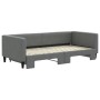 Ausziehbares Schlafsofa aus dunkelgrauem Stoff, 90 x 190 cm von vidaXL, Betten und Lattenroste - Ref: Foro24-3196589, Preis: ...