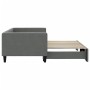 Sofá cama nido tela gris oscuro 90x190 cm de vidaXL, Camas y somieres - Ref: Foro24-3196589, Precio: 282,73 €