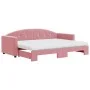 Sofá cama nido con colchón terciopelo rosa 80x200 cm de vidaXL, Camas y somieres - Ref: Foro24-3197321, Precio: 422,99 €, Des...