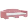 Sofá cama nido con colchón terciopelo rosa 80x200 cm de vidaXL, Camas y somieres - Ref: Foro24-3197321, Precio: 422,99 €, Des...