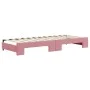 Sofá cama nido con colchón terciopelo rosa 80x200 cm de vidaXL, Camas y somieres - Ref: Foro24-3197321, Precio: 422,99 €, Des...
