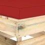 Ecksofa mit grau imprägnierten Holzkissen von vidaXL, Modulare Sofas für den Außenbereich - Ref: Foro24-3074513, Preis: 88,81...