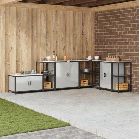 Estante de almacenamiento de cocina Plateado Acero galvanizado