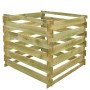 Compostador de listones cuadrado de madera 0,54 m3 de vidaXL, Compostadores - Ref: Foro24-41656, Precio: 65,01 €, Descuento: %