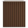 Garden storage shed, brown steel, 257x205x178 cm by vidaXL, Sheds - Ref: Foro24-47031, Price: 319,73 €, Discount: %
