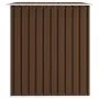 Garden storage shed, brown steel, 257x205x178 cm by vidaXL, Sheds - Ref: Foro24-47031, Price: 313,67 €, Discount: %