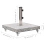 Quadratische graue Granit-Sonnenschirmbasis 30 kg von vidaXL, Schirmständer - Ref: Foro24-48563, Preis: 99,21 €, Rabatt: %