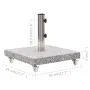 Quadratische graue Granit-Sonnenschirmbasis 30 kg von vidaXL, Schirmständer - Ref: Foro24-48563, Preis: 97,25 €, Rabatt: %