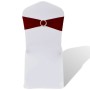 Elastic decorative bow for chairs with buckle 25 pieces Bordeaux by vidaXL, Covers - Ref: Foro24-130347, Price: 30,26 €, Disc...