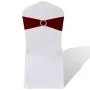 Elastic decorative bow for chairs with buckle 25 pieces Bordeaux by vidaXL, Covers - Ref: Foro24-130347, Price: 29,65 €, Disc...