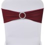 Elastic decorative bow for chairs with buckle 25 pieces Bordeaux by vidaXL, Covers - Ref: Foro24-130347, Price: 30,26 €, Disc...