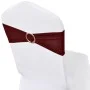 Elastic decorative bow for chairs with buckle 25 pieces Bordeaux by vidaXL, Covers - Ref: Foro24-130347, Price: 29,65 €, Disc...