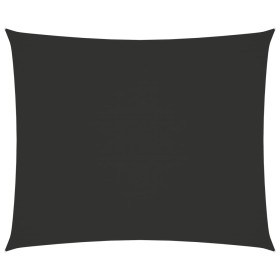 Toldo de vela rectangular tela Oxford gris antracita 3x4 m