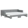 Ausziehbares Schlafsofa mit hellgrauer Stoffmatratze 80x200 cm von vidaXL, Betten und Lattenroste - Ref: Foro24-3197439, Prei...