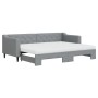 Sofá cama nido con colchón tela gris claro 80x200 cm de vidaXL, Camas y somieres - Ref: Foro24-3197439, Precio: 413,87 €, Des...
