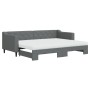 Trundle sofa bed with dark gray fabric mattress 80x200 cm by vidaXL, Beds and slatted bases - Ref: Foro24-3197440, Price: 417...