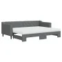 Trundle sofa bed with dark gray fabric mattress 80x200 cm by vidaXL, Beds and slatted bases - Ref: Foro24-3197440, Price: 417...