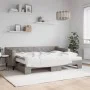 Sofá cama nido con colchón tela gris taupe 80x200 cm de vidaXL, Camas y somieres - Ref: Foro24-3197442, Precio: 433,74 €, Des...