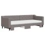 Trundle sofa bed with taupe gray fabric mattress 80x200 cm by vidaXL, Beds and slatted bases - Ref: Foro24-3197442, Price: 41...