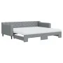 Sofá cama nido con colchón tela gris claro 90x200 cm de vidaXL, Camas y somieres - Ref: Foro24-3197444, Precio: 445,76 €, Des...