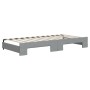 Trundle sofa bed with light gray fabric mattress 90x200 cm by vidaXL, Beds and slatted bases - Ref: Foro24-3197444, Price: 44...