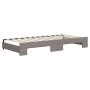 Trundle sofa bed with taupe gray fabric mattress 90x200 cm by vidaXL, Beds and slatted bases - Ref: Foro24-3197447, Price: 44...