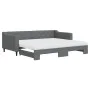 Trundle sofa bed with dark gray fabric mattress 90x200 cm by vidaXL, Beds and slatted bases - Ref: Foro24-3197445, Price: 450...