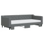 Sofá cama nido con colchón tela gris oscuro 90x200 cm de vidaXL, Camas y somieres - Ref: Foro24-3197445, Precio: 440,49 €, De...
