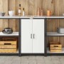 Gabinete de Almacenamiento para Cocina con estante Blanco Acero