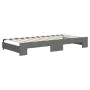 Trundle sofa bed with dark gray fabric mattress 90x200 cm by vidaXL, Beds and slatted bases - Ref: Foro24-3197445, Price: 450...