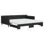 Trundle sofa bed with black fabric mattress 100x200 cm by vidaXL, Beds and slatted bases - Ref: Foro24-3197451, Price: 428,32...