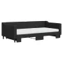 Trundle sofa bed with black fabric mattress 100x200 cm by vidaXL, Beds and slatted bases - Ref: Foro24-3197451, Price: 428,32...