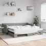 Sofá cama nido con colchón tela gris claro 100x200 cm de vidaXL, Camas y somieres - Ref: Foro24-3197449, Precio: 435,85 €, De...