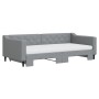Ausziehbares Schlafsofa mit hellgrauer Stoffmatratze 100x200 cm von vidaXL, Betten und Lattenroste - Ref: Foro24-3197449, Pre...