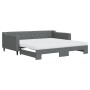Trundle sofa bed with dark gray fabric mattress 100x200 cm by vidaXL, Beds and slatted bases - Ref: Foro24-3197450, Price: 43...