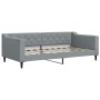 Trundle sofa bed with light gray fabric mattress 90x190 cm by vidaXL, Beds and slatted bases - Ref: Foro24-3197454, Price: 41...